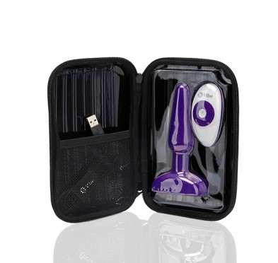 Zdalnie sterowany plug analny - B-Vibe Trio Plug Purple